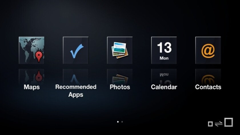 The AppRadio interface