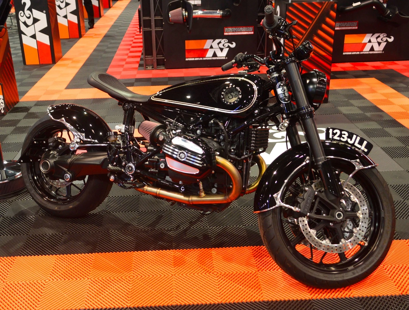 One of the show motorcycles that caught our eye