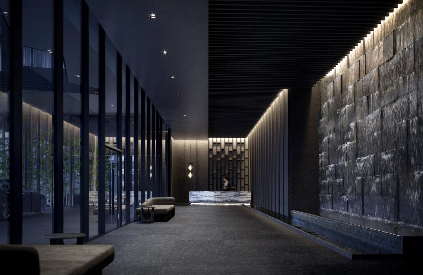 untitled's lobby will include a water feature