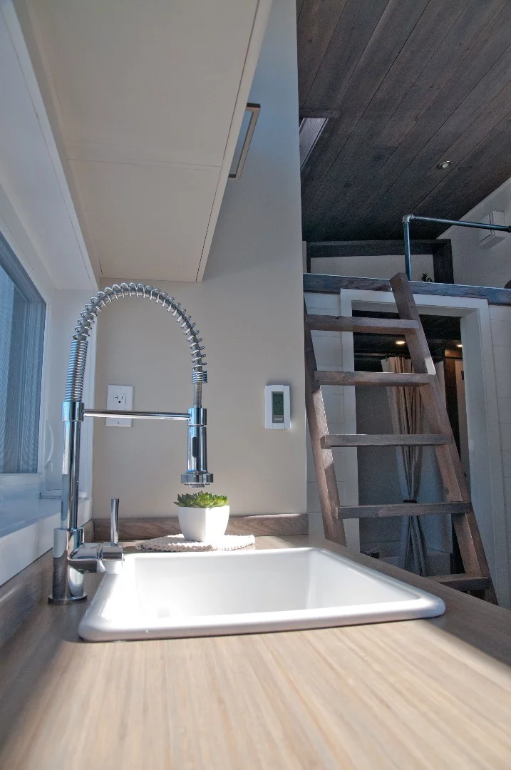 Closeup shot of the Sakura's kitchenette