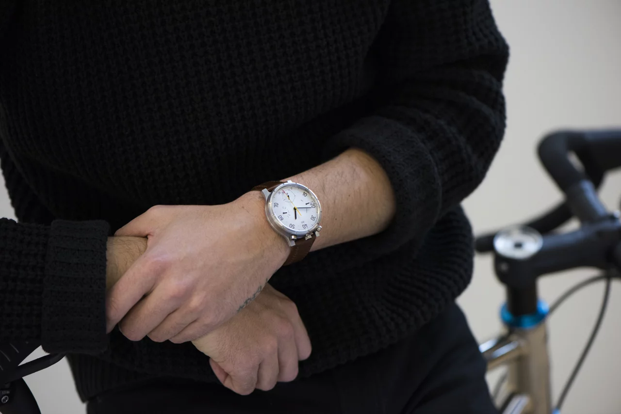 The Moskito is worn on the wrist, or on the bike