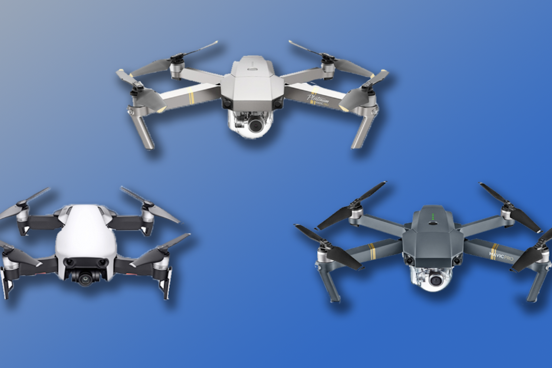 DJI Mavic Air vs. Mavic Pro vs. Mavic Pro Platinum