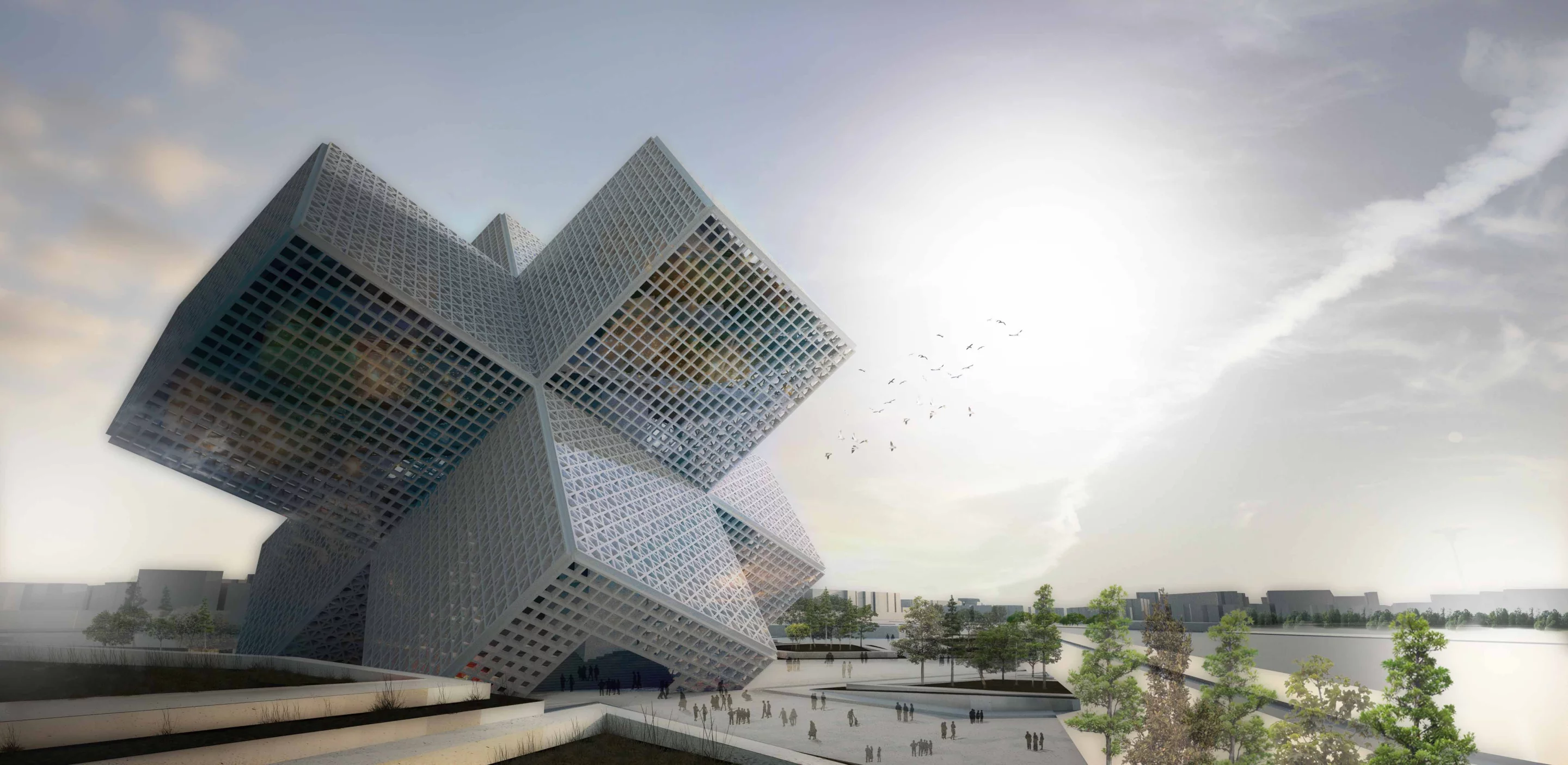 Portugal's OODA architectural firm has conceptualized a Disaster Education Centre that also doubles as an emergency shelter (image: OODA)