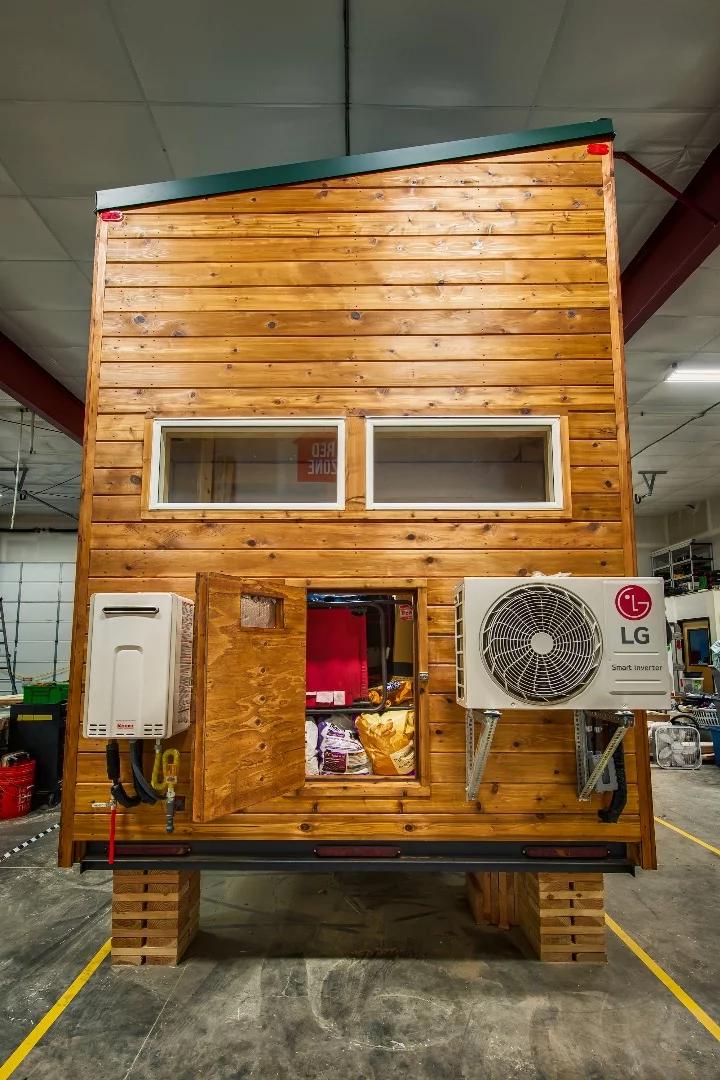 The Grizzly's exterior access storage nook