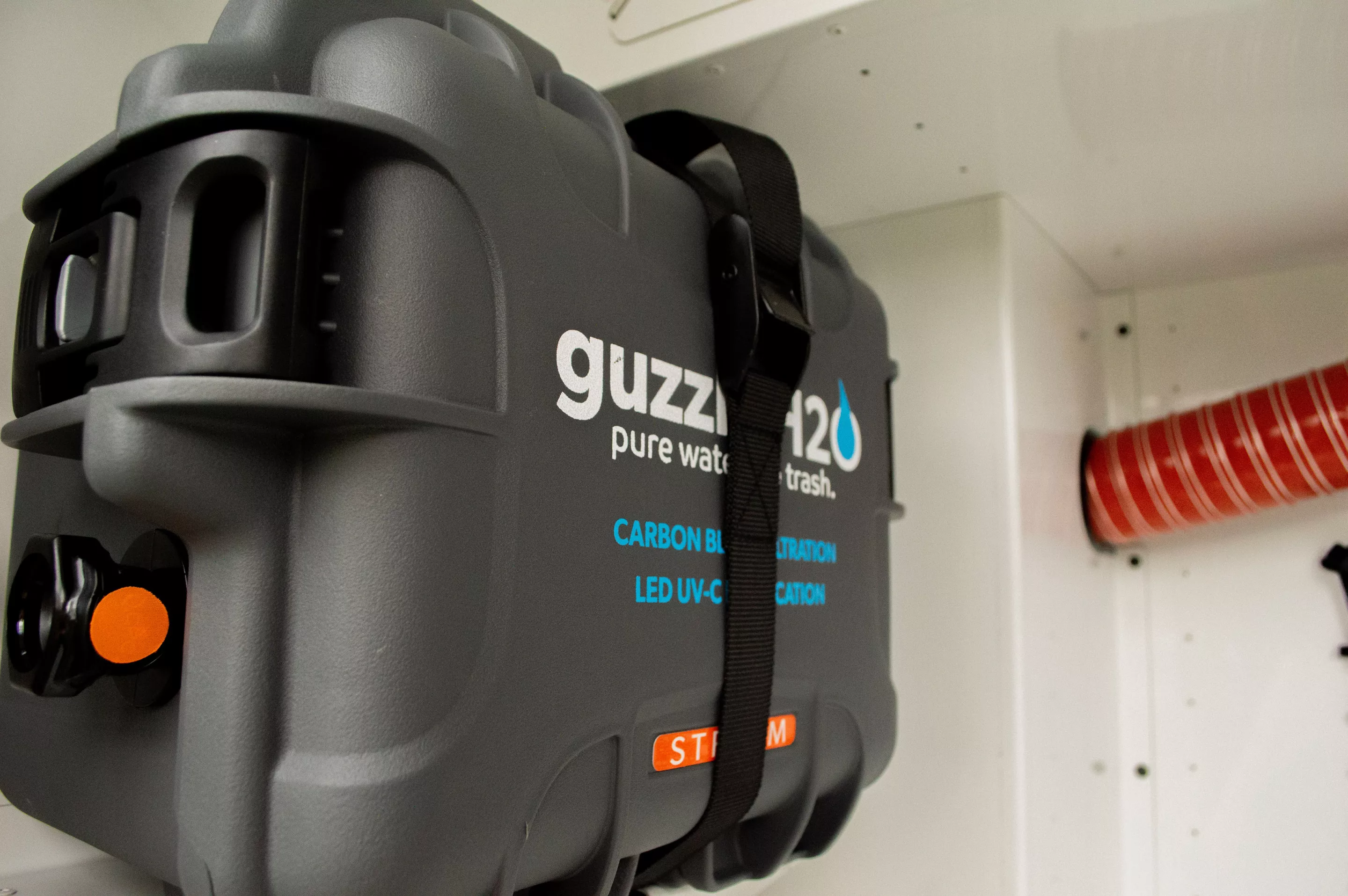 The onboard water purification system ensures that ELE owners don't run out of clean drinking water