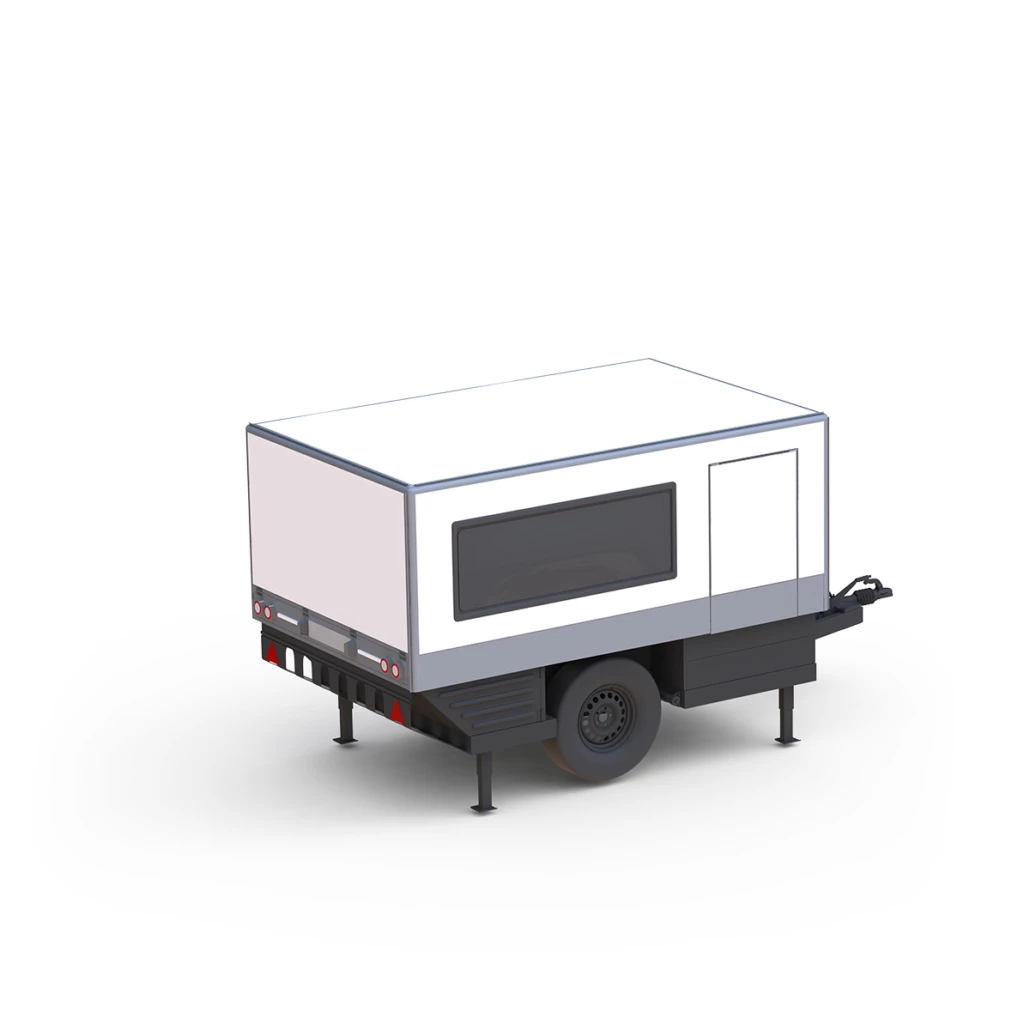 FlexCamp packed down and ready to tow