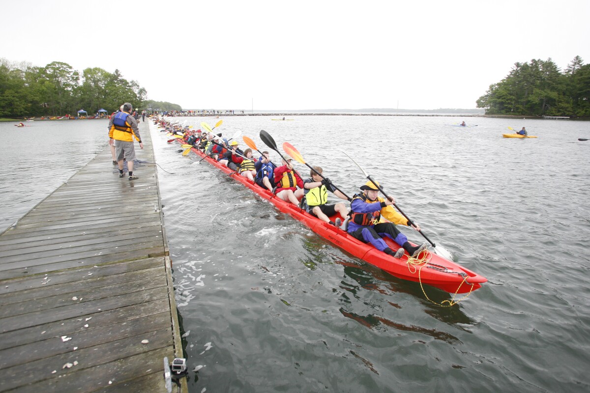 L.L. Bean celebrates 100 years with world's longest modular kayak