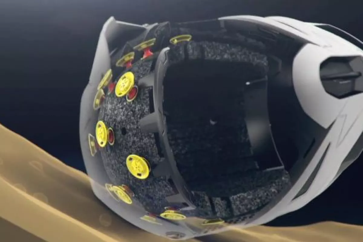 The ATR-1 helmet features an internal suspension system, allowing it to absorb a wider range of impacts than a regular helmet