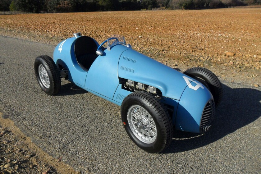 A winning Formula One car from the early 1950s with an incredible provenance, having been driven by Jean Behra, Maurice Trintignant, Harry Schell, Prince Bira, and many more. It failed to find a new home. | Artcurial | Lot 99 | Auction Description | Estimate: €900,000 to €1,400,000