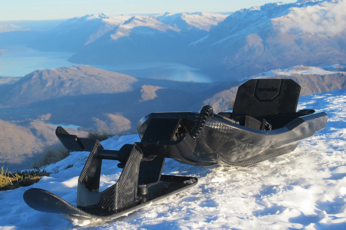The Stealth-X is a carbon fiber sled designed for speed