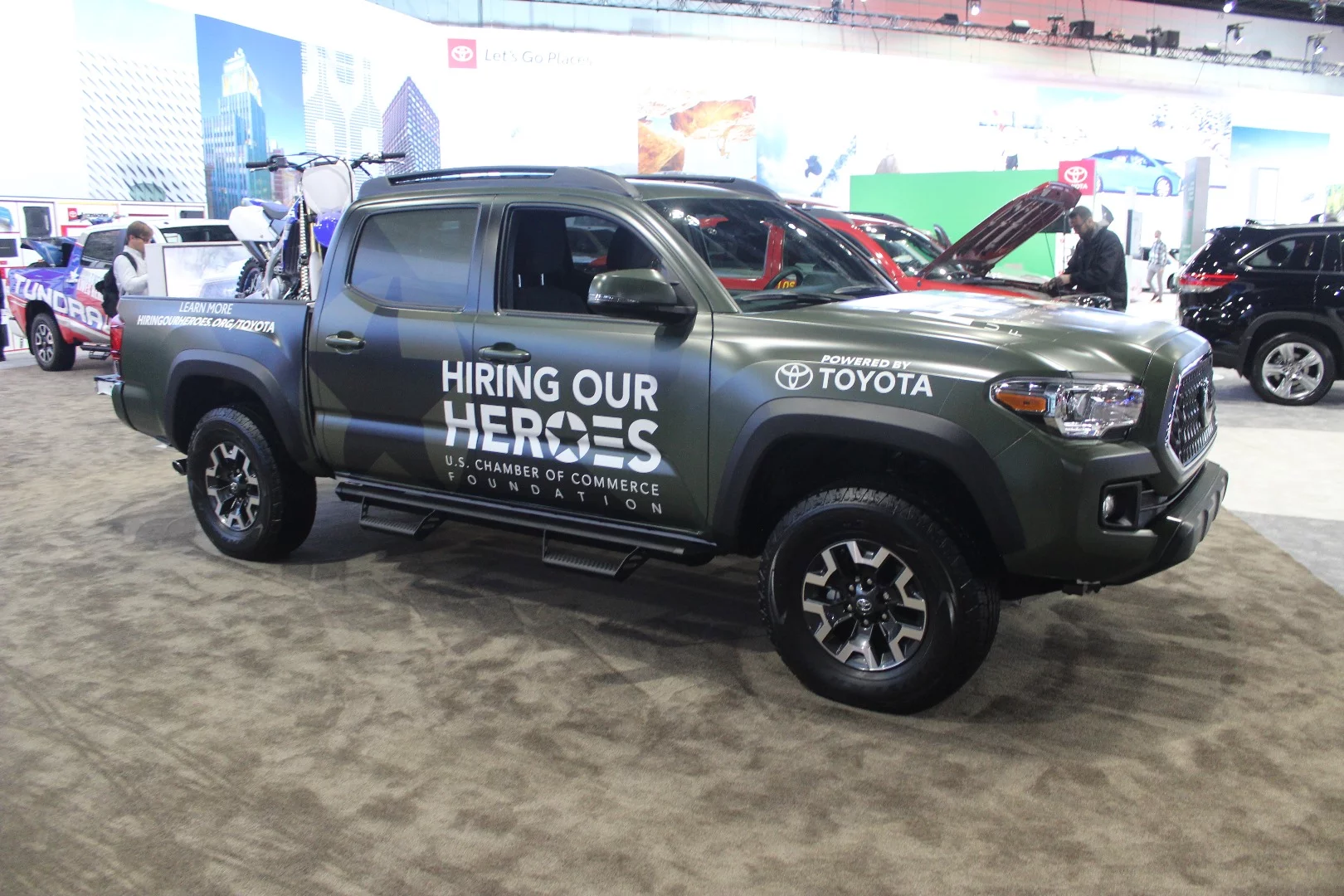 "Hiring our Heroes" Tacoma on display at Toyota