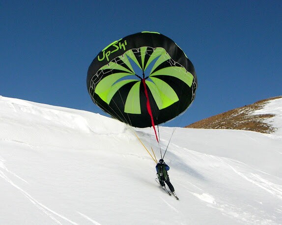 This parachute is designed to pull you uphill