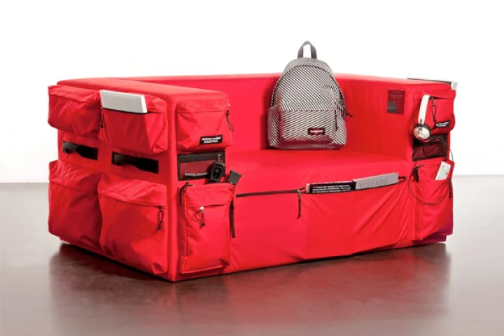 The Eastpak Sofa has pockets everywhere