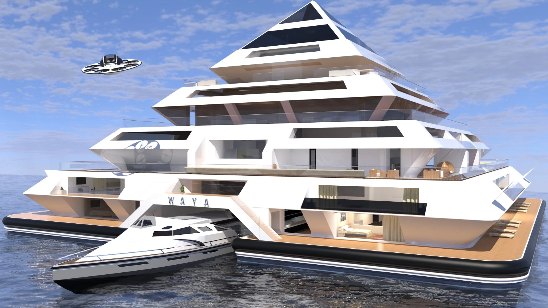 The designer estimates that to build the first Waya module he will need to raise €350,000 (about US$422,600)