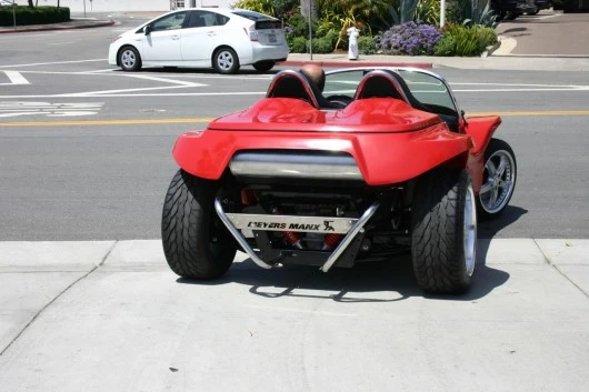 The Meyers Manx V is an all-electric dune buggy