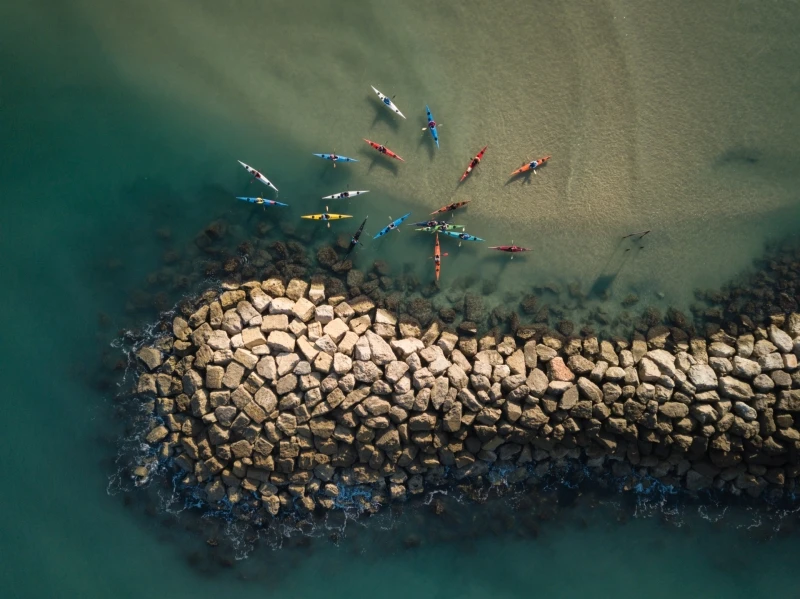Kayaks Morning Gathering: Commended in the People category