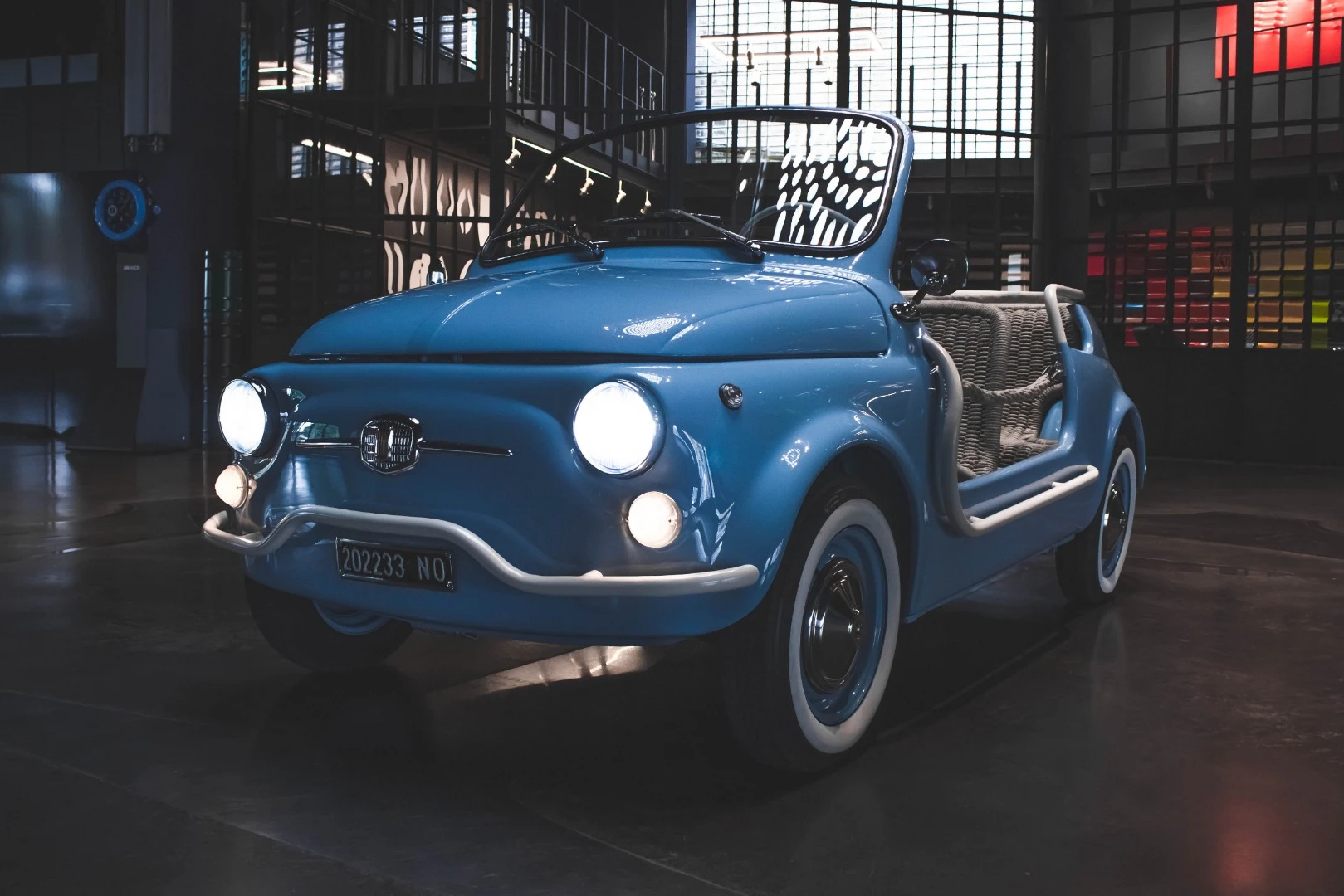 Retaining its classic looks, this 1958 Fiat 500 Jolly has been transformed by Garage Italia into a stunning, modern electric car