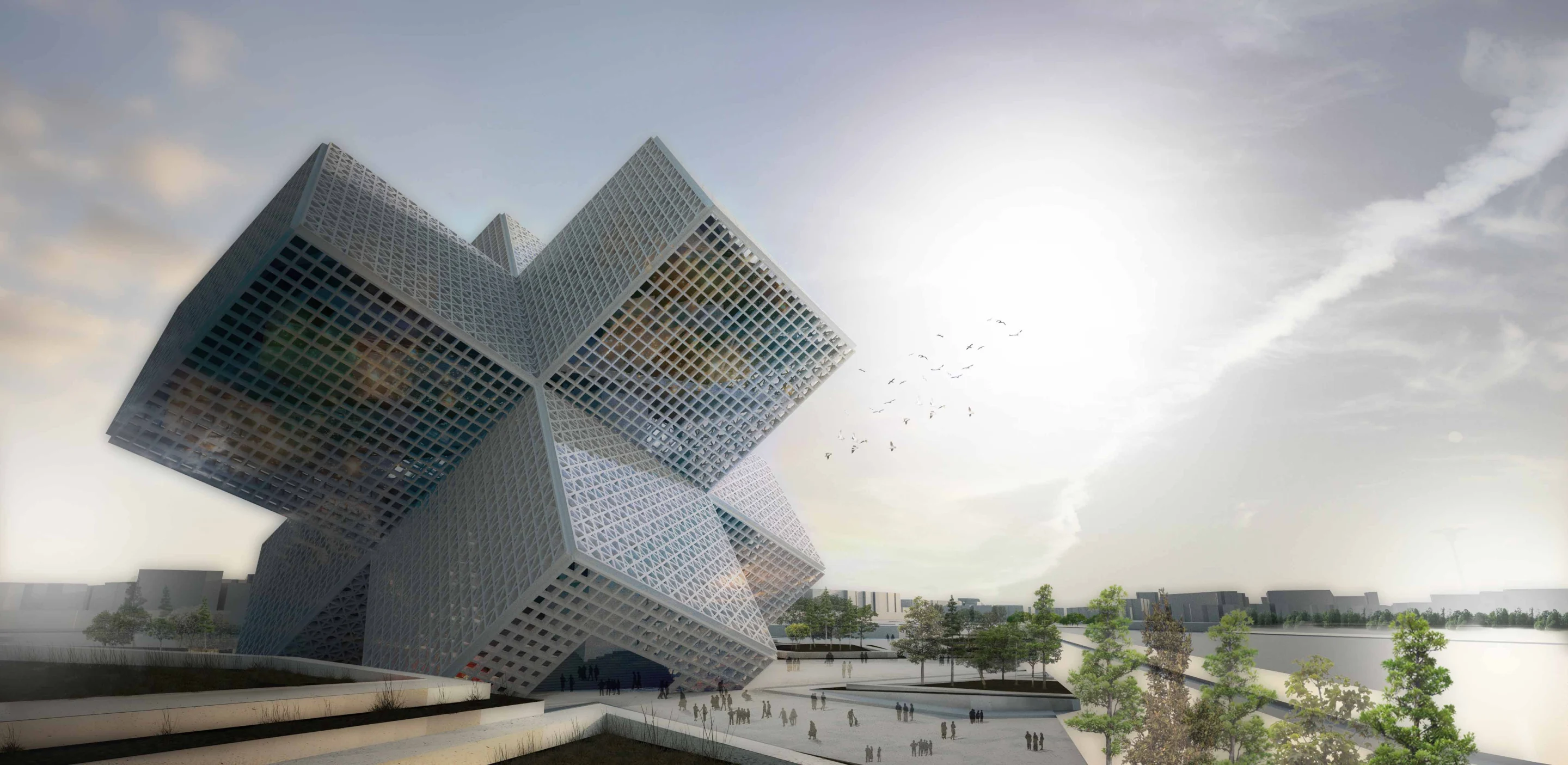 Portugal's OODA architectural firm has conceptualized a Disaster Education Centre that also doubles as an emergency shelter (image: OODA)