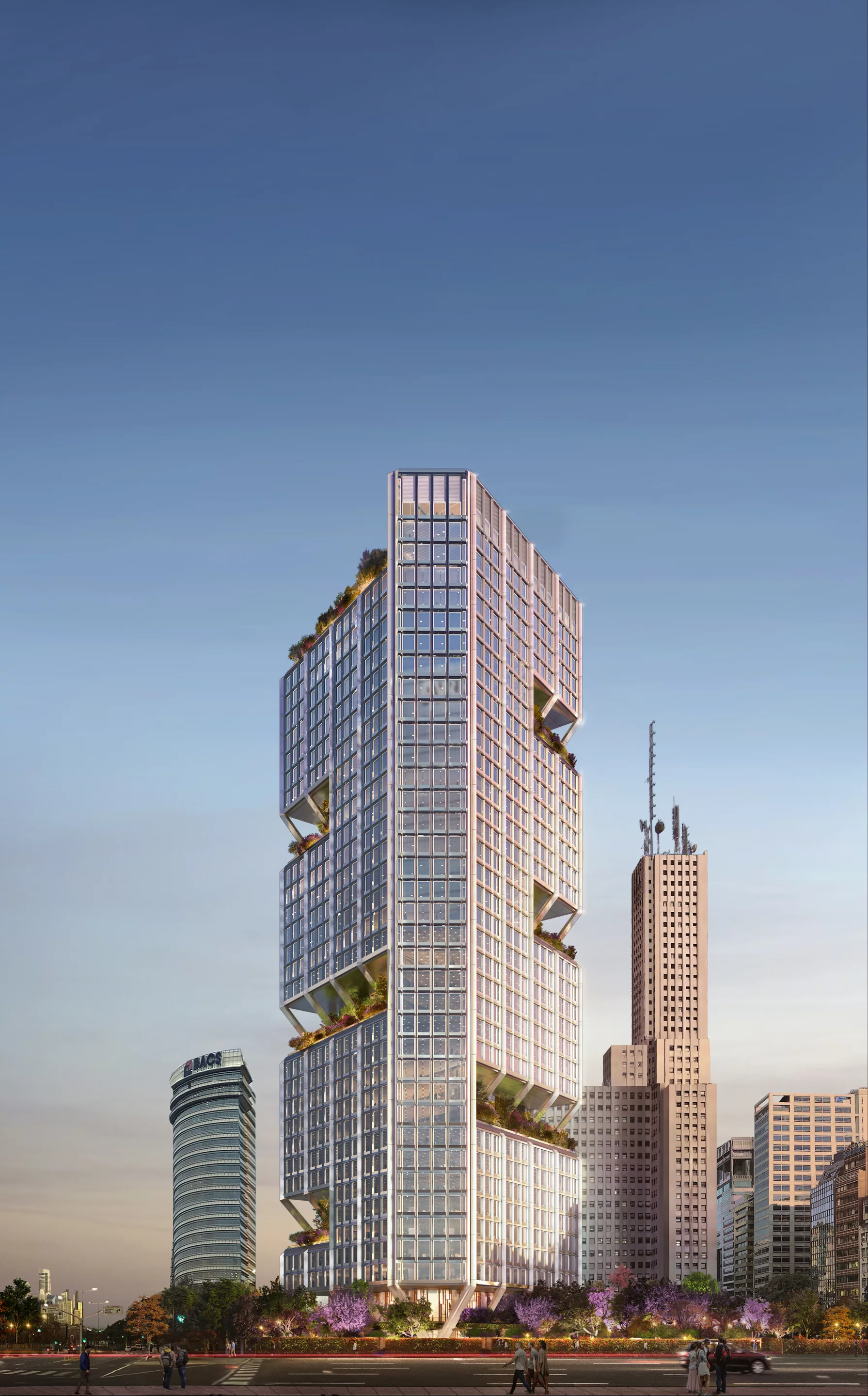 Avenida Cordoba 120 will feature a glass and stainless steel facade
