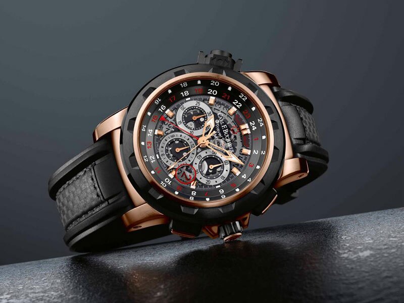 Carl F. Bucherer Patravi TravelTec Four X - 46.6 mm diameter. Rose gold
