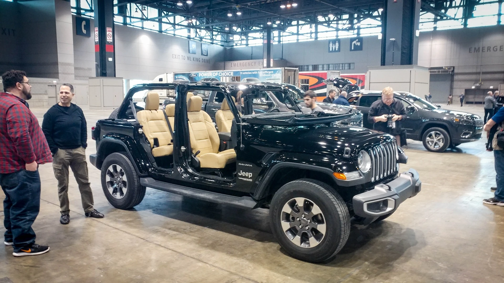 The Jeep Wrangler was a huge hit at the Los Angeles Auto Show when it debuted late last year and now grabs attention at Chicago