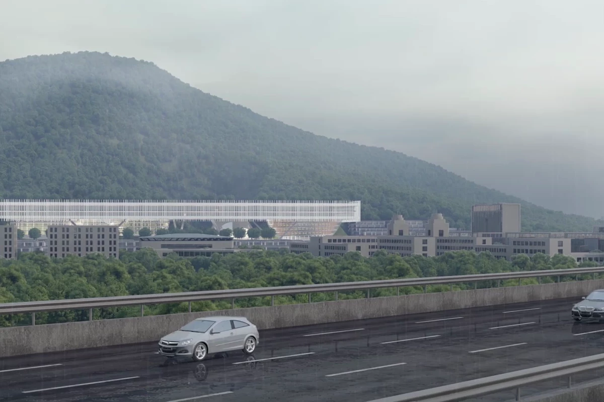 The Shenzhen Institute of Design will be located on the outskirts of Shenzhen, China, and is part of a huge development push in the area