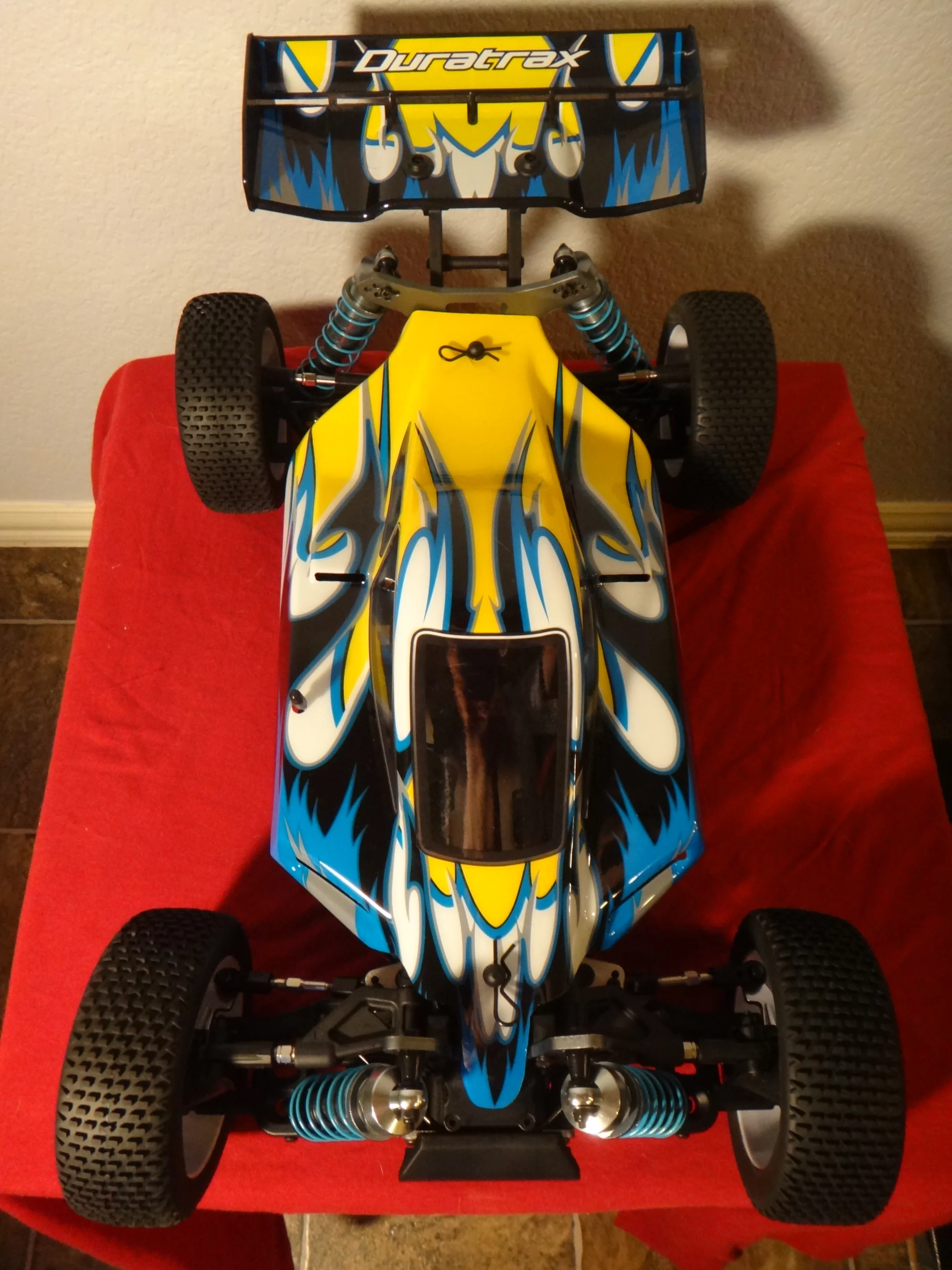 The 835E is meant be 1/8 the scale of a regular buggy and measures 19.9 x 11.9 x 7.5 in (50.5 x 30.2 x 19 cm)