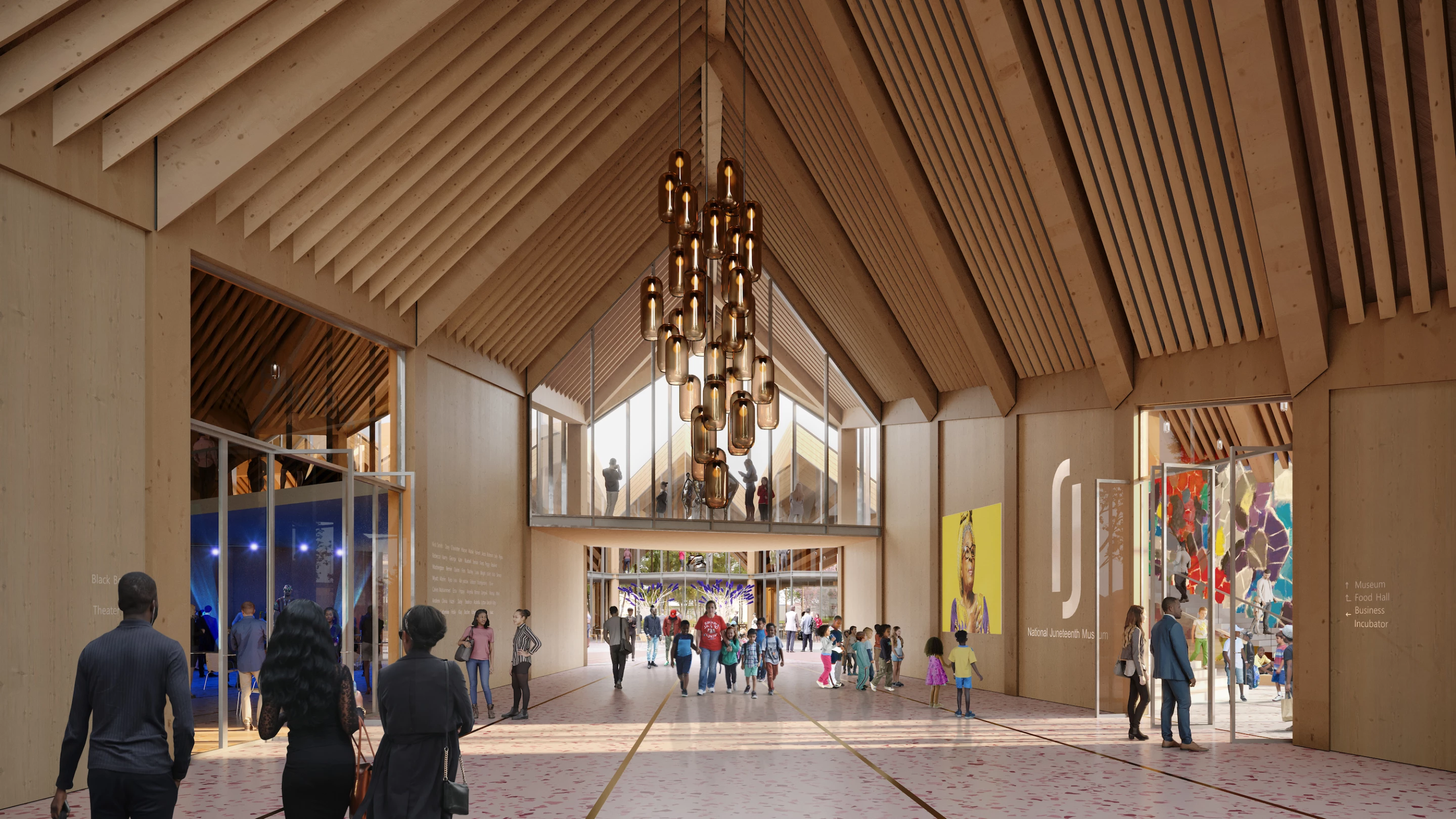 The National Juneteenth Museum will be primarily constructed from sustainably sourced timber