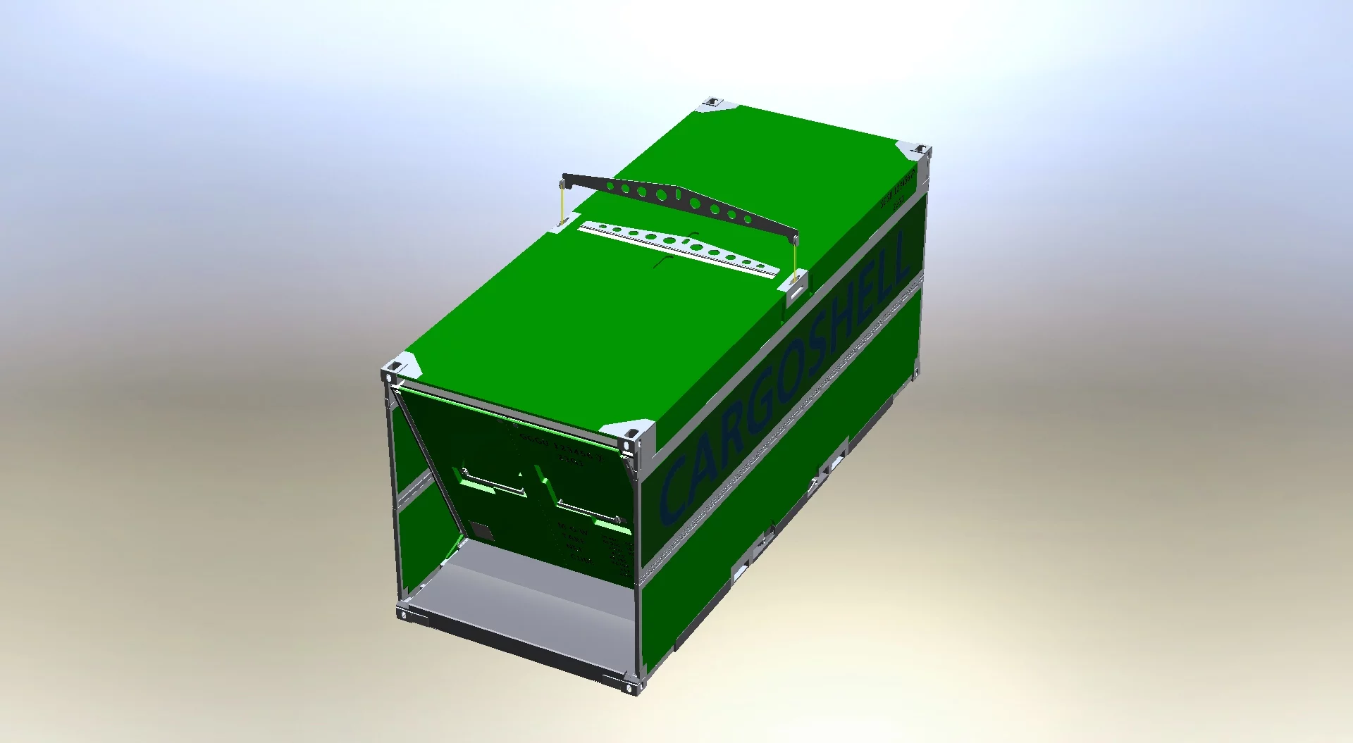 The Cargoshell collapsible shipping container concept