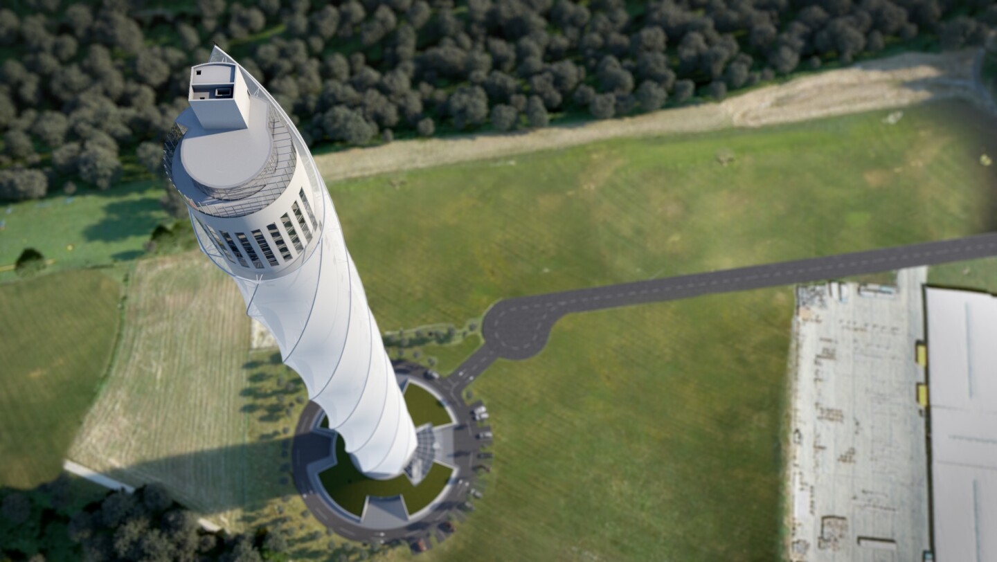 Artist impression of the ThyssenKrupp test tower