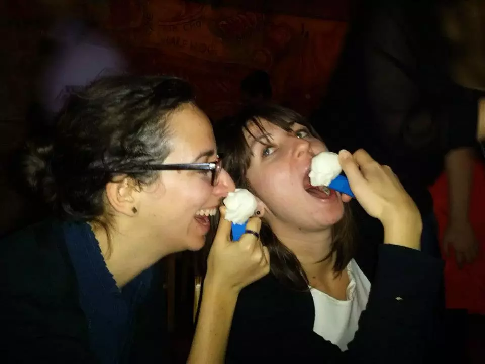 As you can imagine, the employees were very happy with their candy-toting replicas