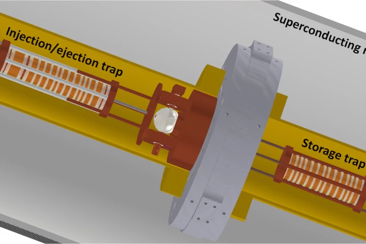 Diagram of the BASE-STEP trap to help store and transport antimatter
