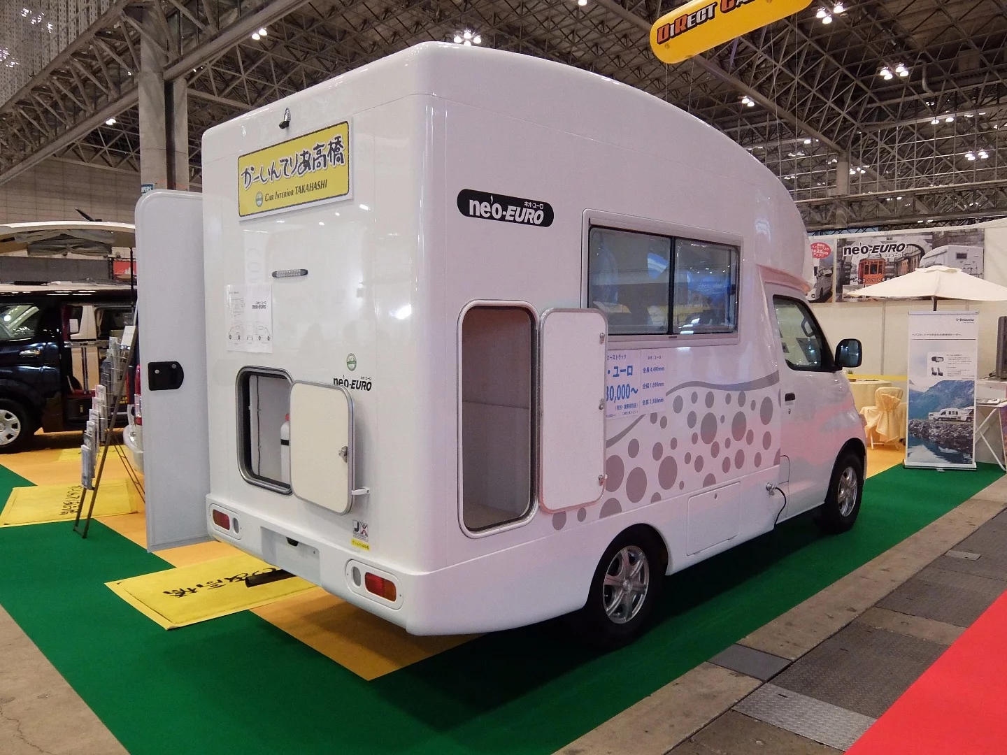 The neo-Euro has rear stage areas for water and other outside gear