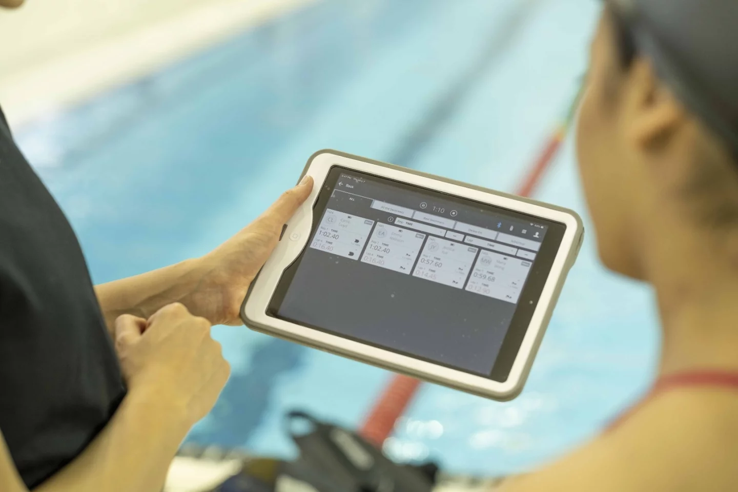 Performance analytics are displayed on the Triton 2's app