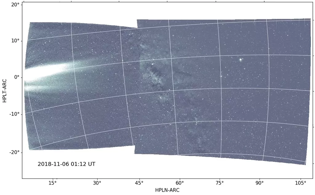 The WISPR instrument on NASA's Parker Solar Probe captured imagery of the constant outflow of material from the Sun during its close approach to the Sun