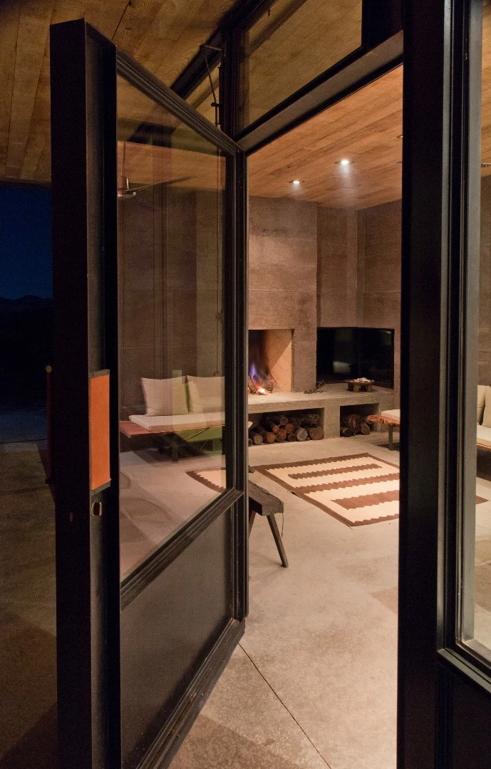 The lounge area