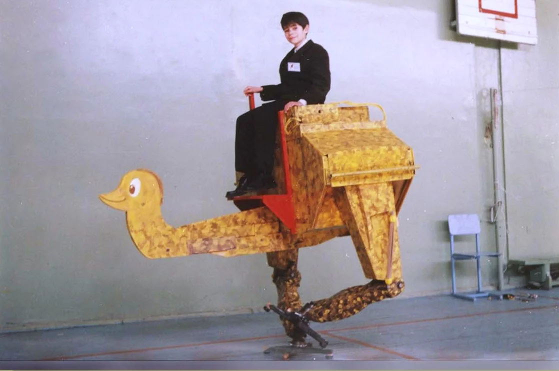 Konstantin Ivanov's walking ostrich robot was built with just $1,500