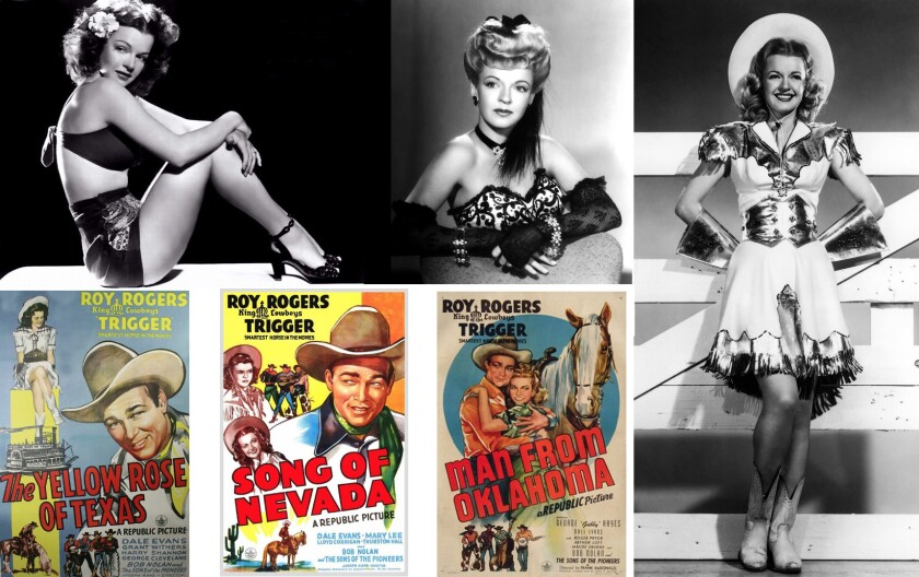 Dale Evans publicity images and movies from around the time she was first cast in the lead female role opposite Rogers.