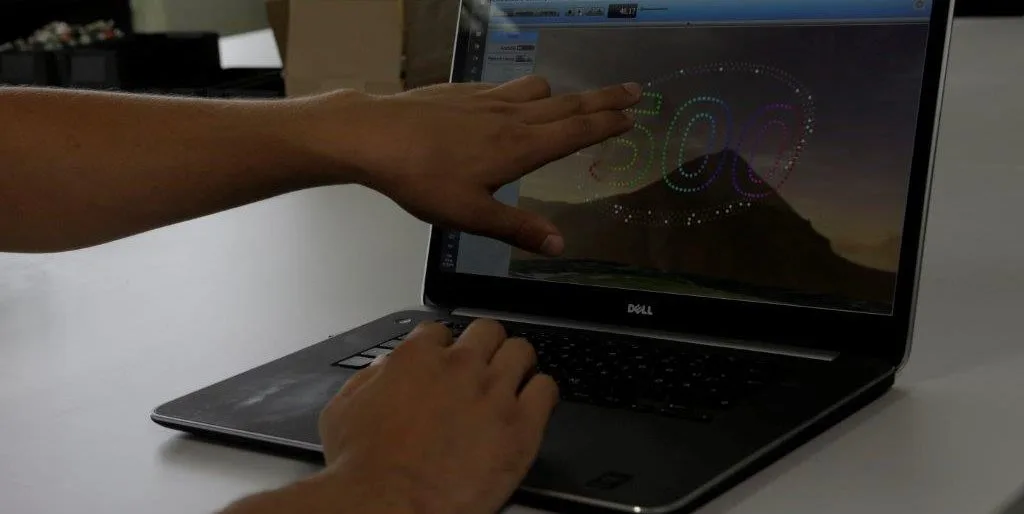 To prepare for the spectacle, programmers run a simulation through a laptop