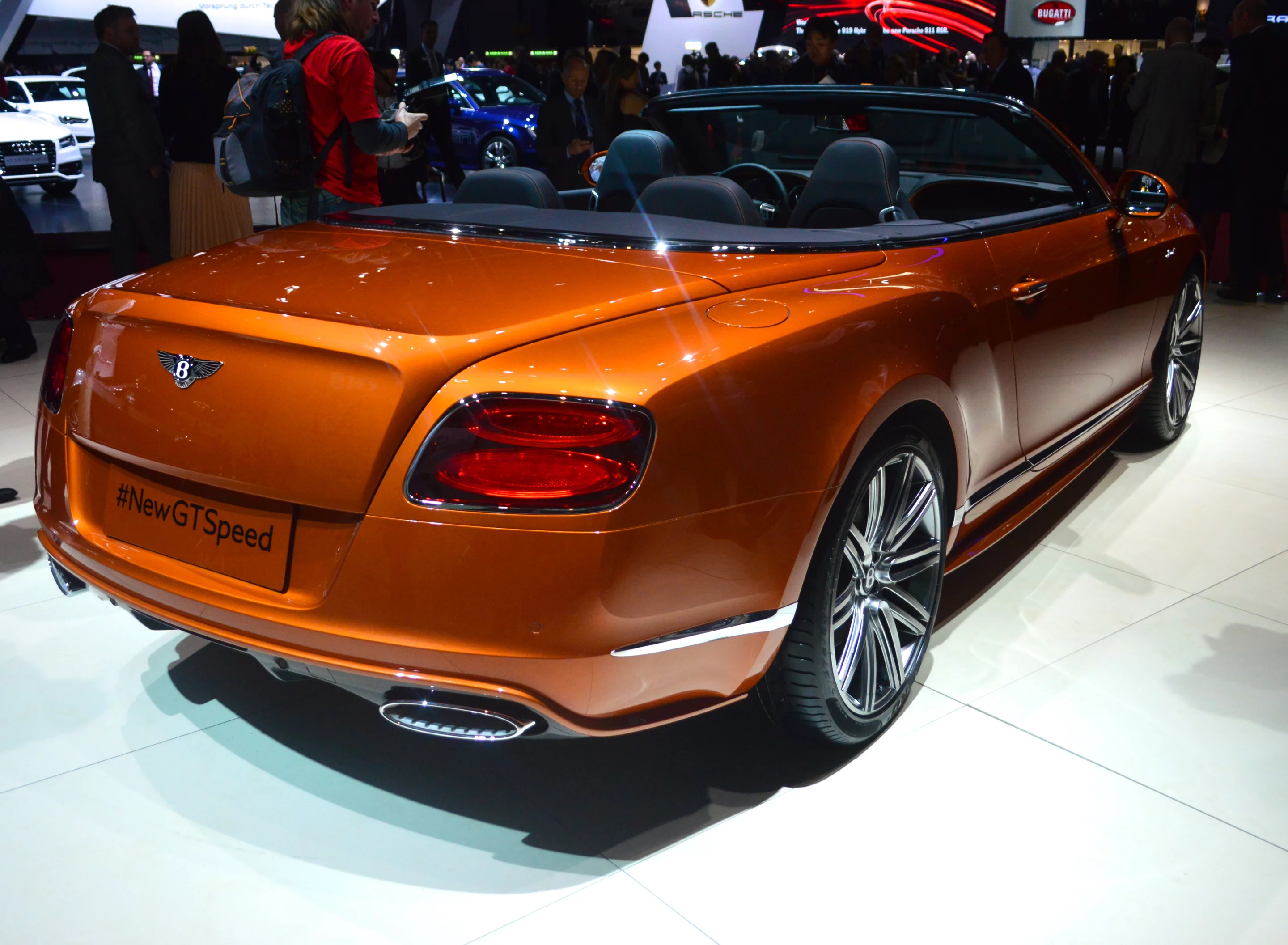 The Continental GT Speed Convertible has a top speed of 203 mph