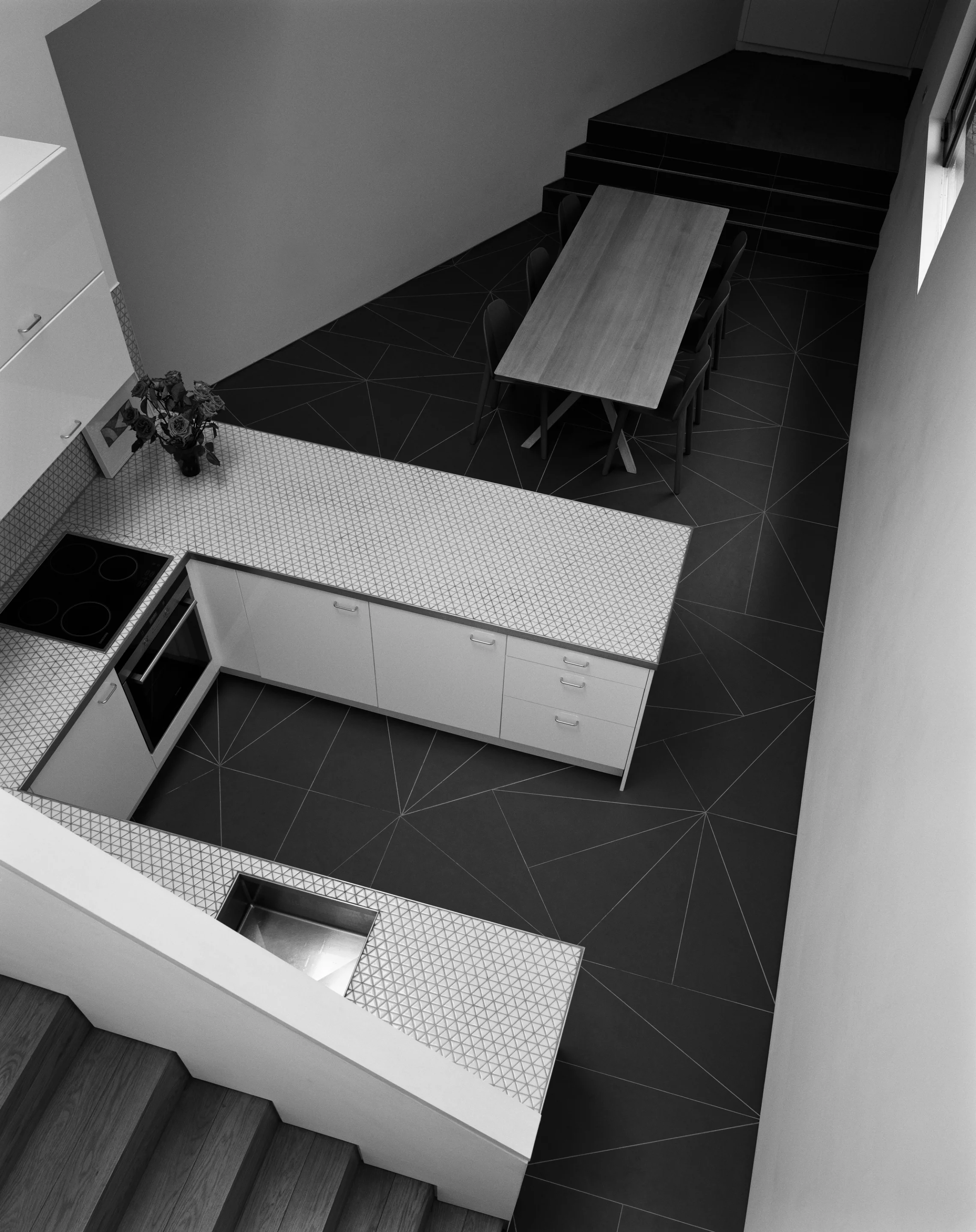 Ott's Yard, by vPPR Architects, is an unusual residential development that features two triangular houses (Photo: Helene Binet)