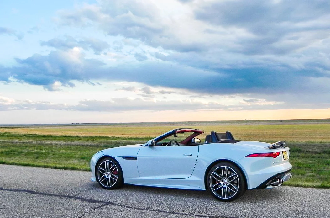 2016 Jaguar F-Type R Convertible side view