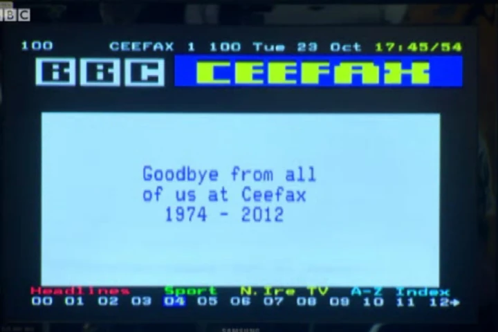The last Ceefax page