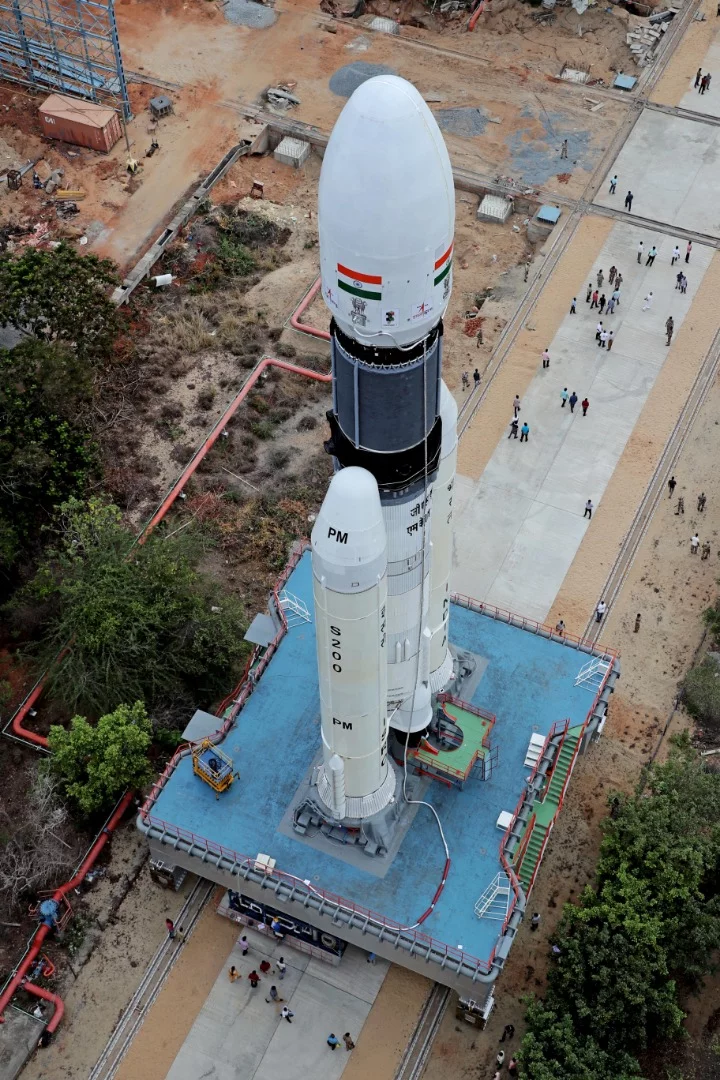 Chandrayaan-2 being moved