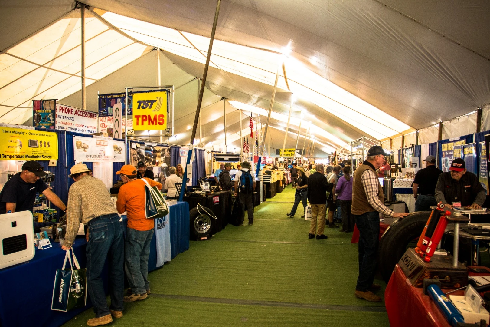 A huge array of wares can be found under "the tent"
