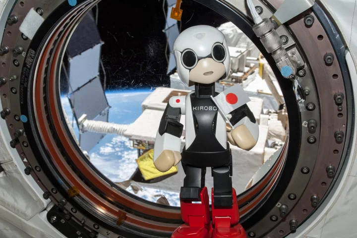 Kirobo also sent this image to Mirata, its back-up robot on Earth