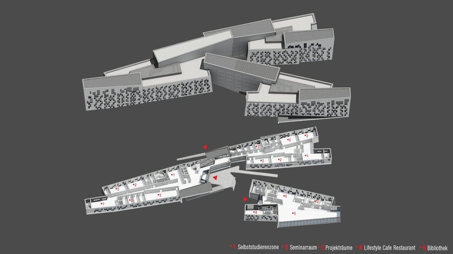 The Departmental building by Estudio Carme Pinós (Image: Campus WU/boanet)