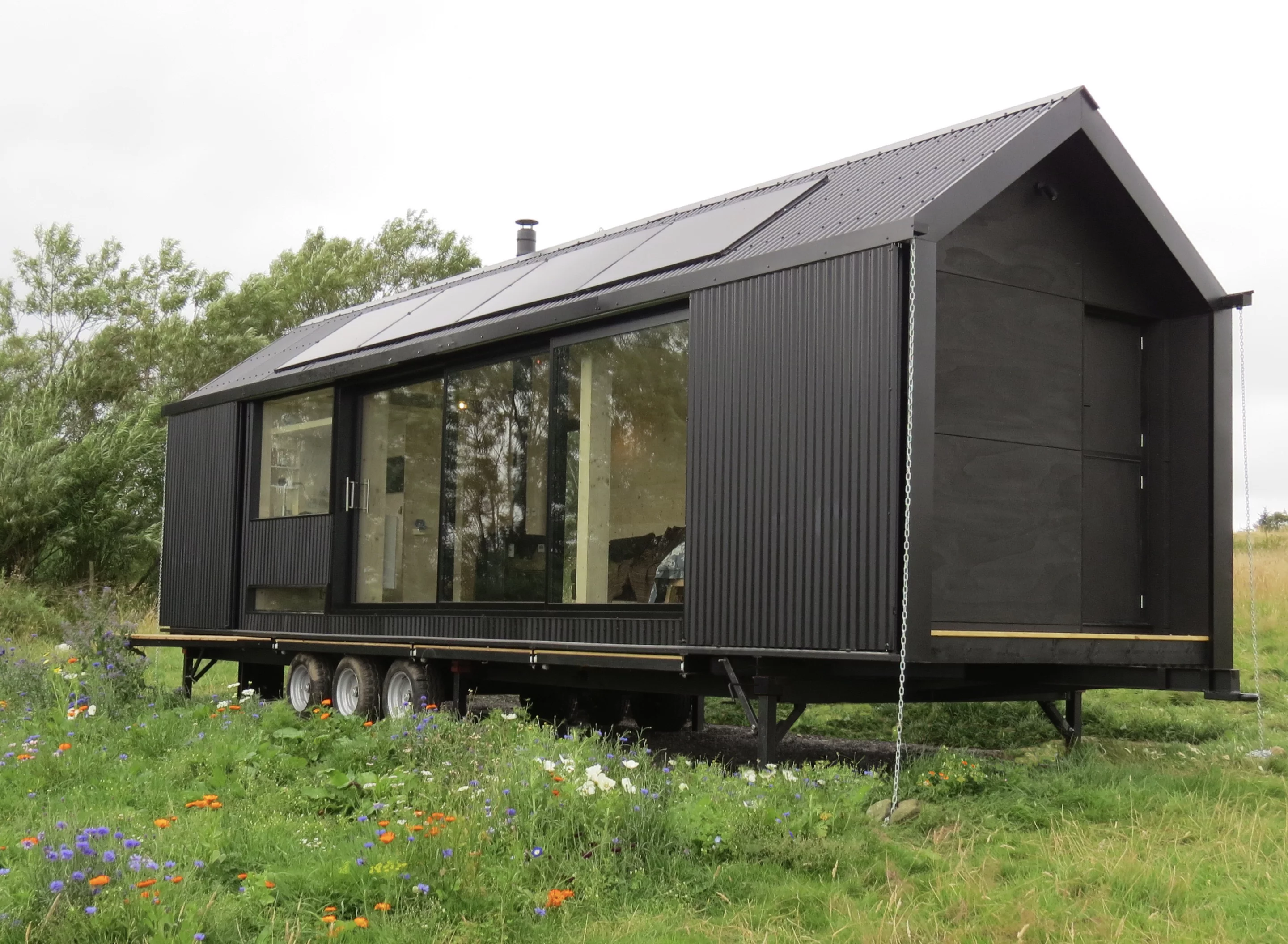 The Long Shed gets power from a roof-based solar panel array