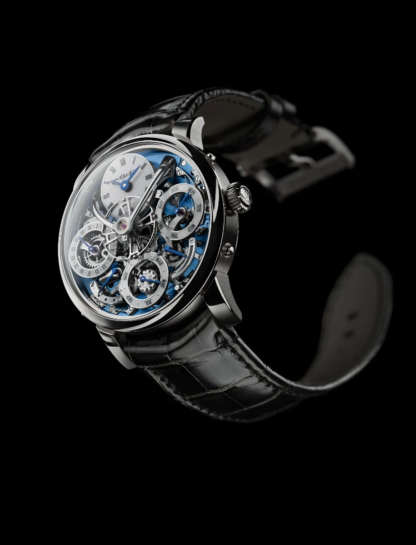 The Legacy Machine Perpetual has an alligator strap
