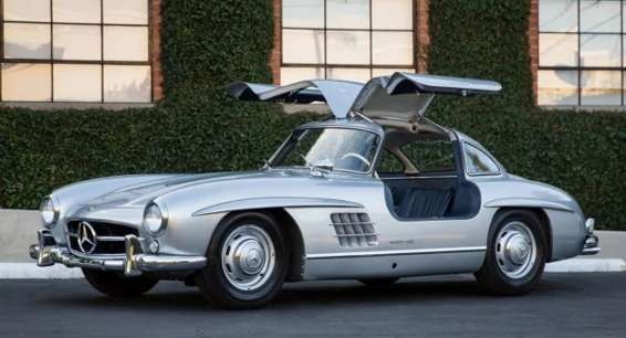 This 1955 Mercedes-Benz 300 SL Gullwing has an estimated price of $1,100,000 to $1,500,000
